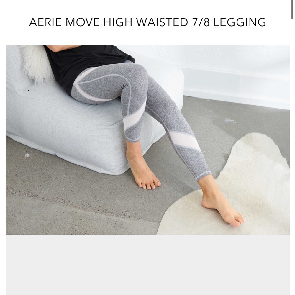 Aerie Move High Waisted Grey workout Legging
